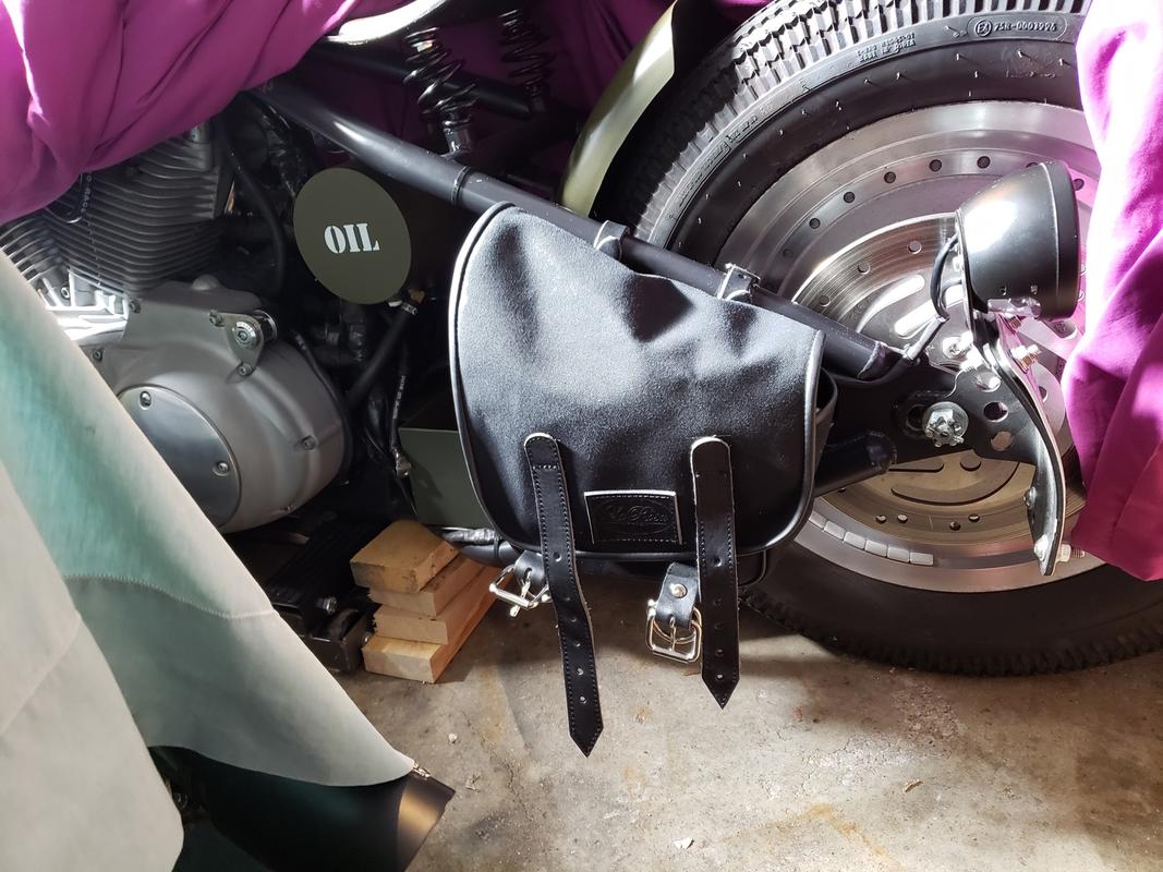 LaRosa Design Eliminator Canvas Left Side Saddle Bag - Black - For