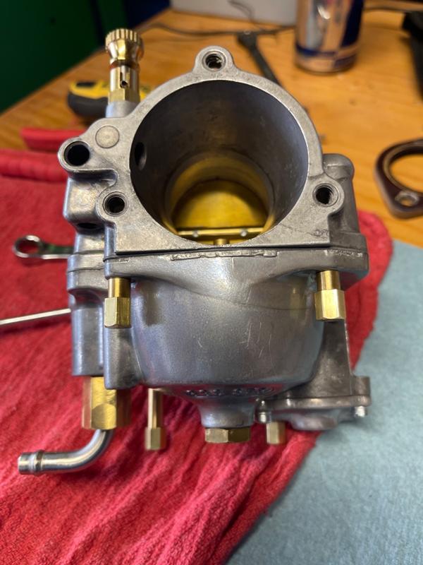 Lowbrow Customs S&S Super E and G Carb Extended Float Bowl Screws Brass