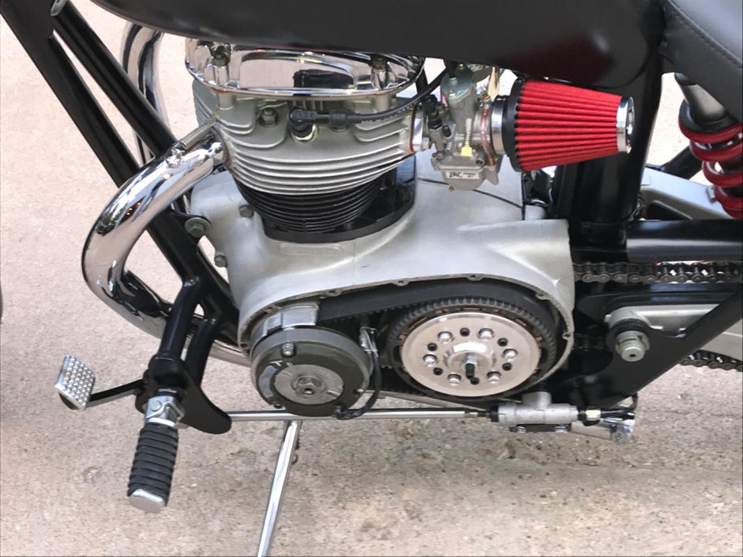 Bob Newby Racing Belt Drive and Clutch for BSA A50 / A65 Lowbrow Customs