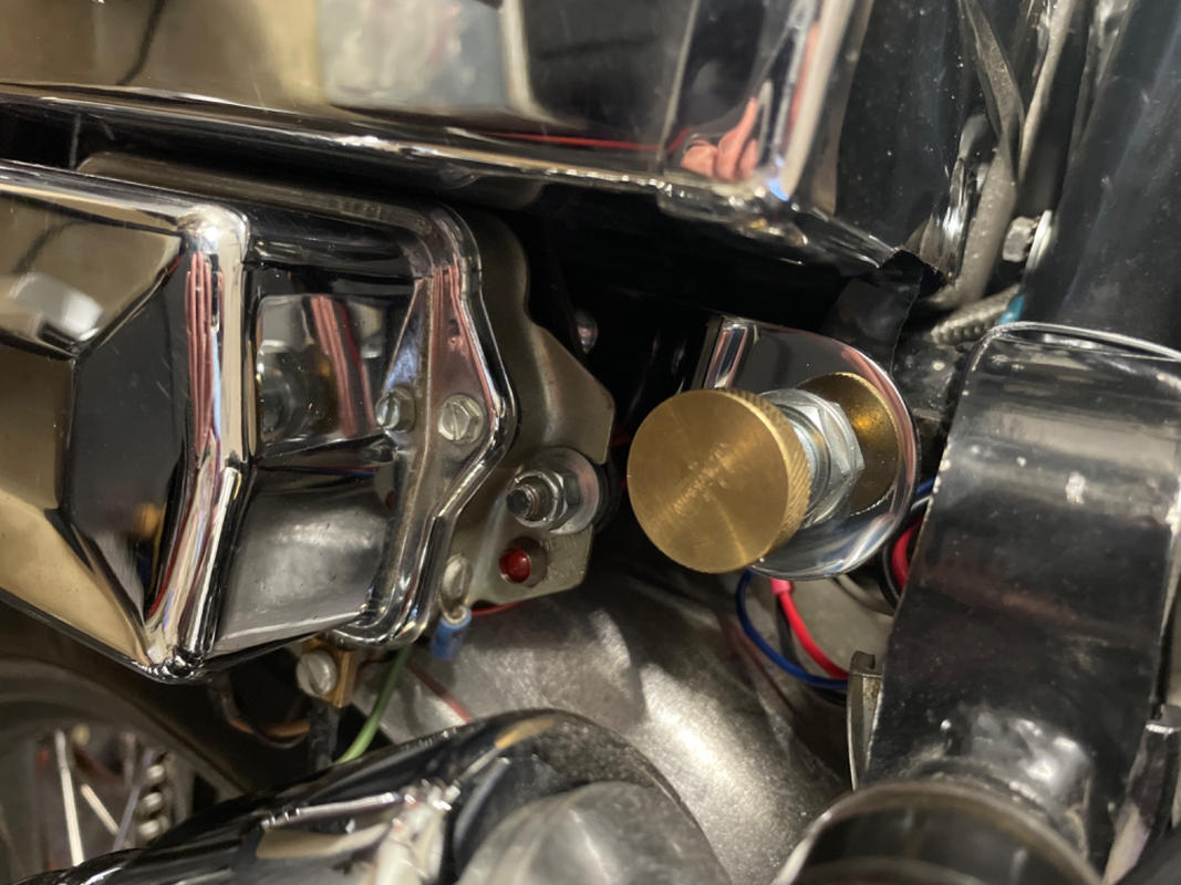 Bates Kill Bill Battery Switch Brass Knob Lowbrow Customs