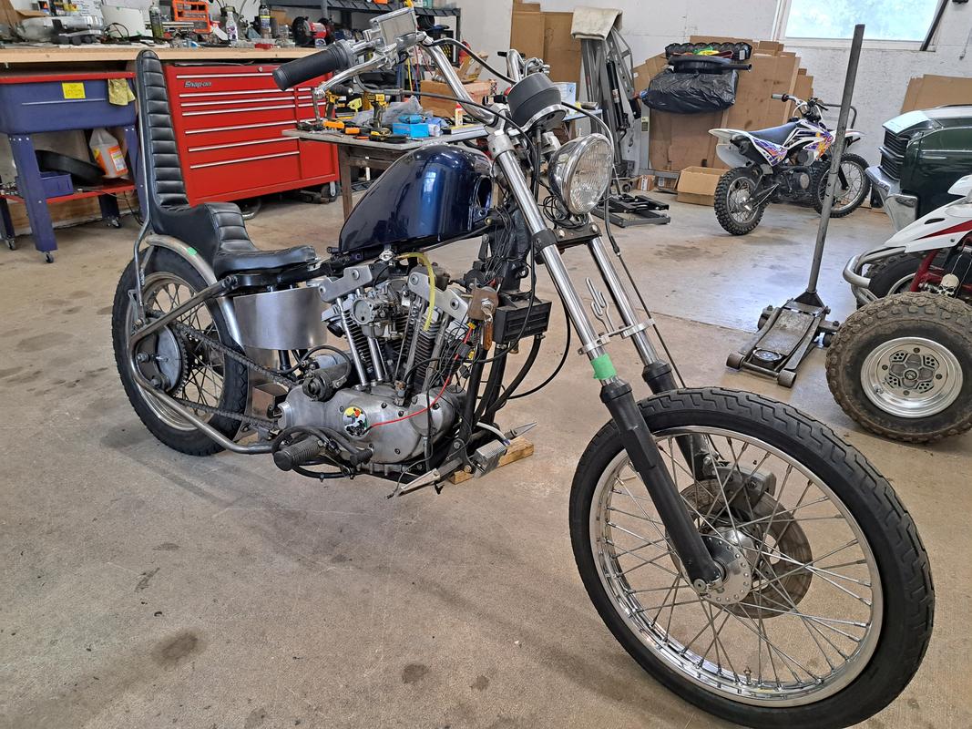 Lowbrow Customs KR Style BoltOn Hardtail Rear Frame Section for 1967