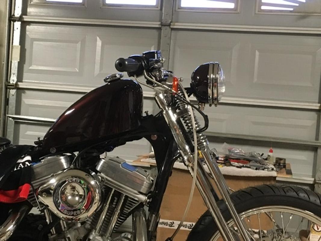 Lowbrow Customs Aftermarket Springer Headlight Mounting Bracket