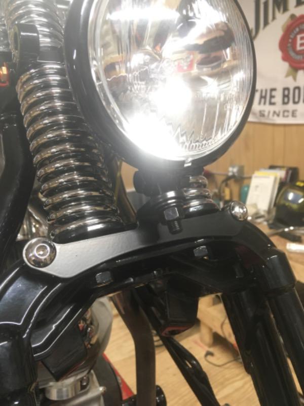 Lowbrow Customs Bottom Mount Headlight Bracket HarleyDavidson