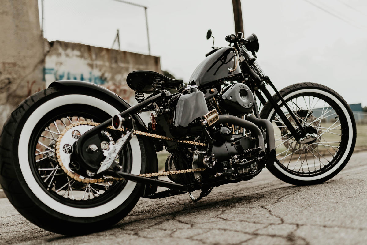 Lowbrow Customs Straight Leg BoltOn Hardtail Rear Frame Section for