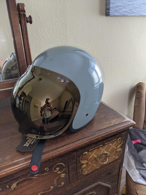 biltwell gold mirror bubble shield