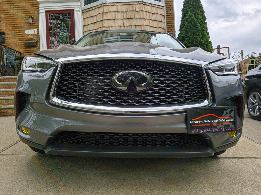 infiniti q60 front license plate bracket