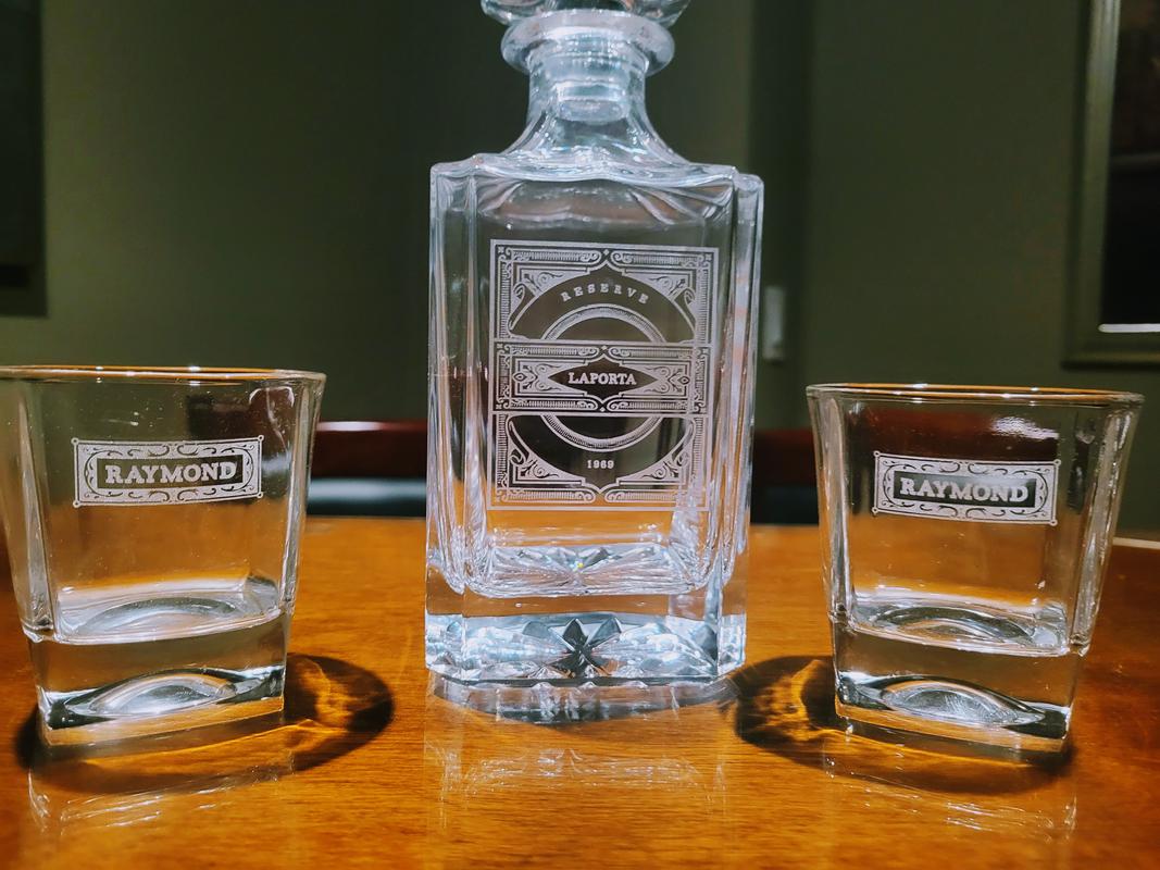 Personalized Decanter Set | Swanky Badger