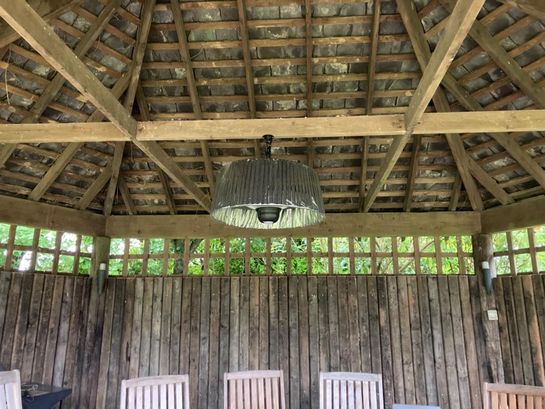 Plush Pendant Patio Heater — Mid Ulster Garden Centre (Hortus Vitae Ltd)