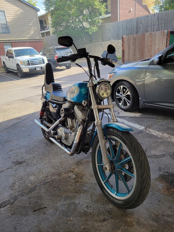 TC Bros. Sportster King & Queen Seat fits 19942003 Black Pleated