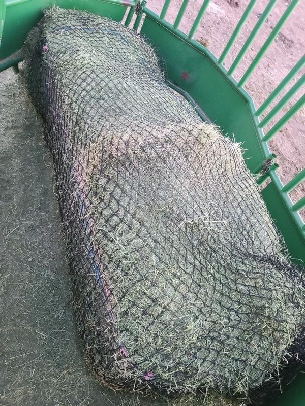large square bale hay net