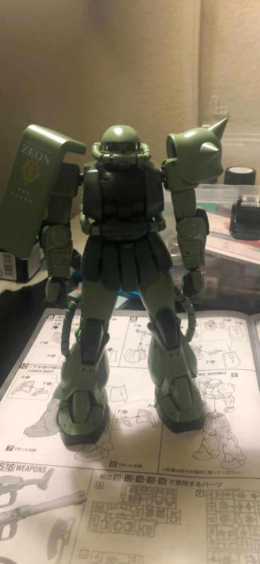 Bandai MG 492524 Gundam Ms-06j Zaku II Ver 2.0 1/100 Scale Kit for sale online