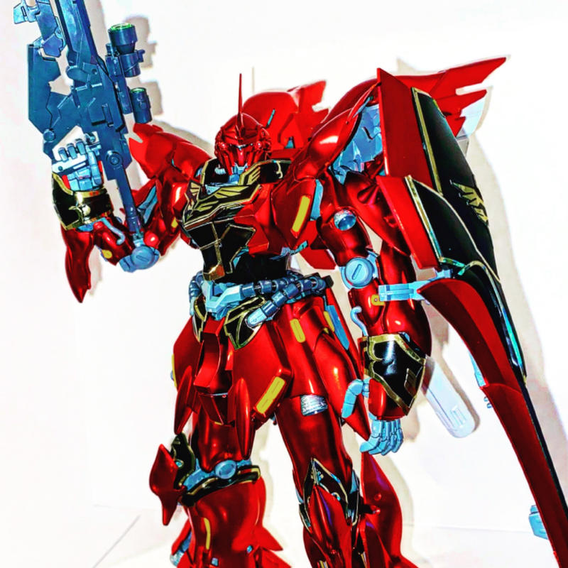 Bandai BAN162051 MG 1/100 Msn-06s Sinanju Titanium Finish Plastic Gundam UC for sale online 