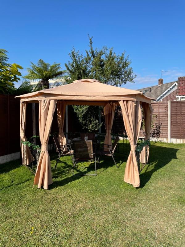 Canopy for 3.5m Hexagonal Camelot Deluxe Arbour Patio Gazebo Two Tie Gazebo Spare Parts