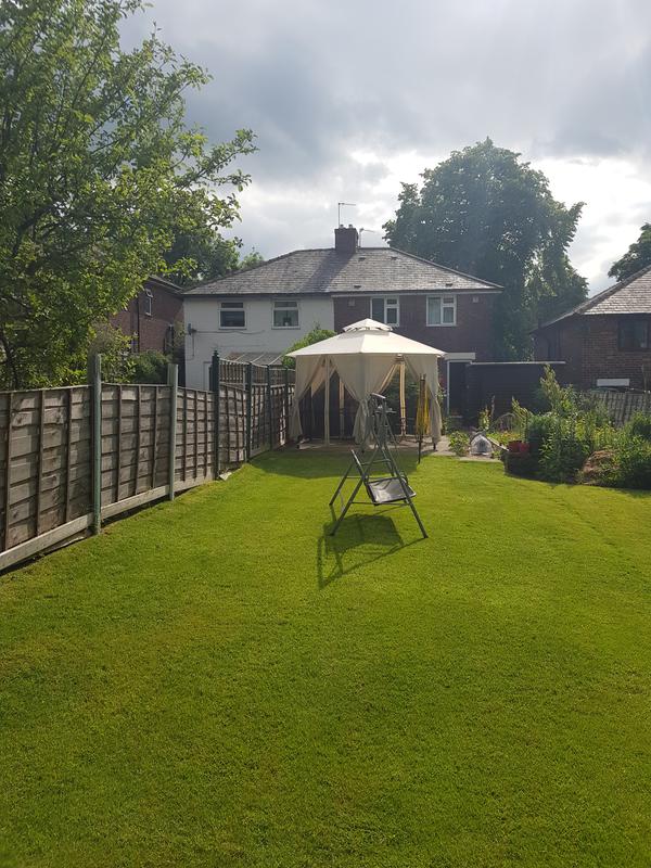 Canopy for 4m Homebase Lucca Hexagonal Patio Gazebo Two Tier Gazebo