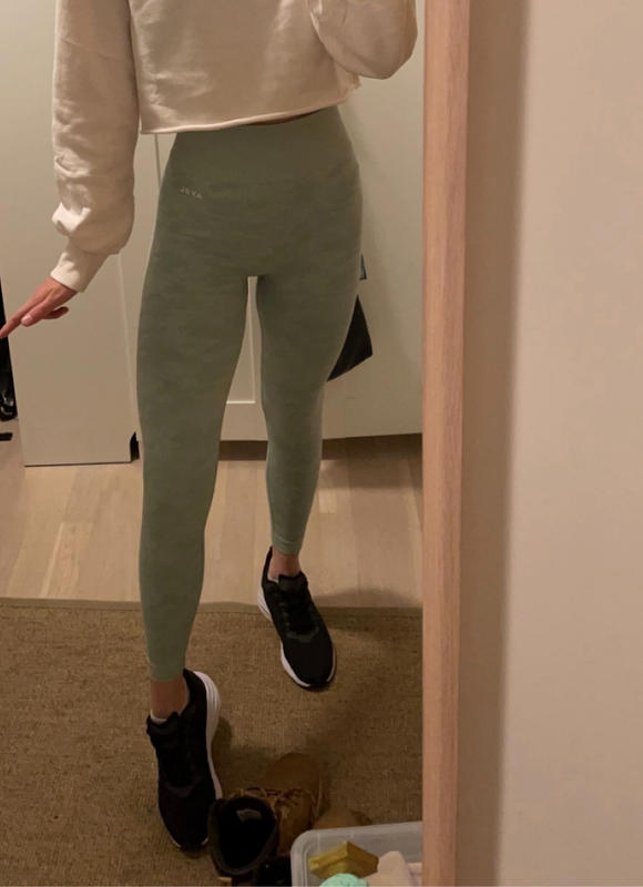 Evolve Camo Seamless Leggings - Green 