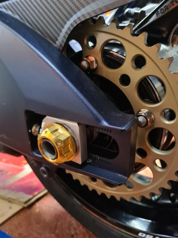 Pro-Bolt SS Axle Nut M25 x1.5 Rear Wheel Gold Suz GSX1300R Hayabusa 08-11 
