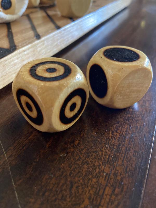 'Light' Wood Pack of 6 D6 Large Jumbo 30mm Rounded Blank Wooden Dice 