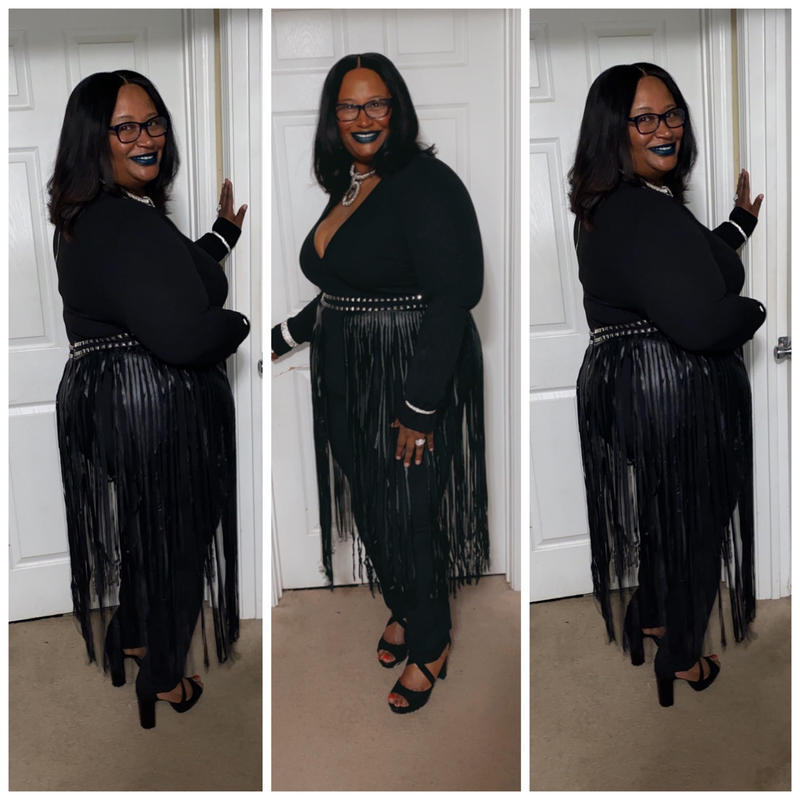 fringe jumpsuit plus size