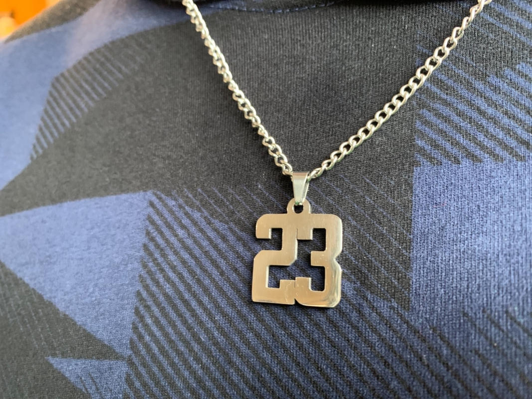 Custom Number Pendant With Chain Necklace Elite Athletic Gear