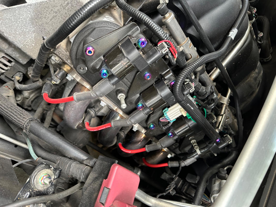 LS1 LS6 Titanium Dress Up Bolts Coil Pack Kit (Corvette, Camaro, Tra