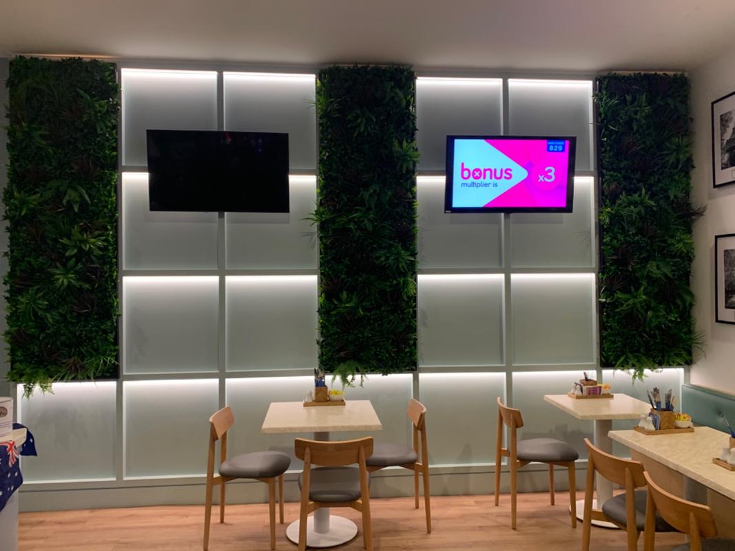 1 x 1m UV Stabilised Coastal Greenery Artificial Vertical Garden Panel