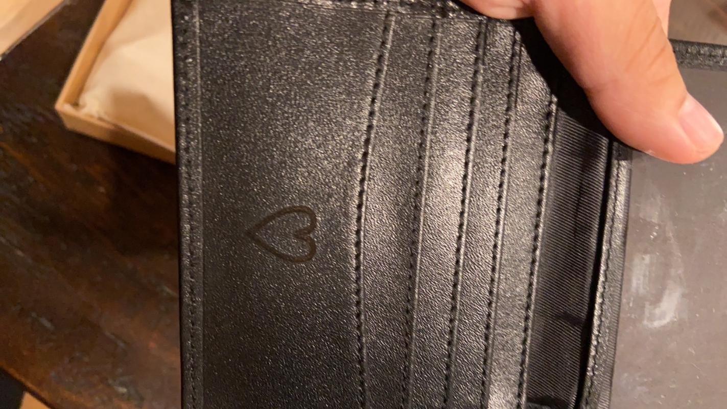 black monogram wallet
