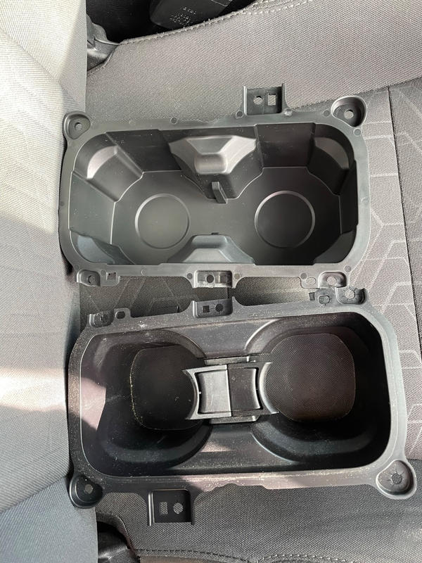 AJT DESIGN Oversized Cup Holder for Toyota Tacoma (2016-2023) | ABS Plastic Oversized Cup Holder Replacement for Tacoma - Black | Vessel Diameter of 3.65| Made in USA, Cup Holders - Canada