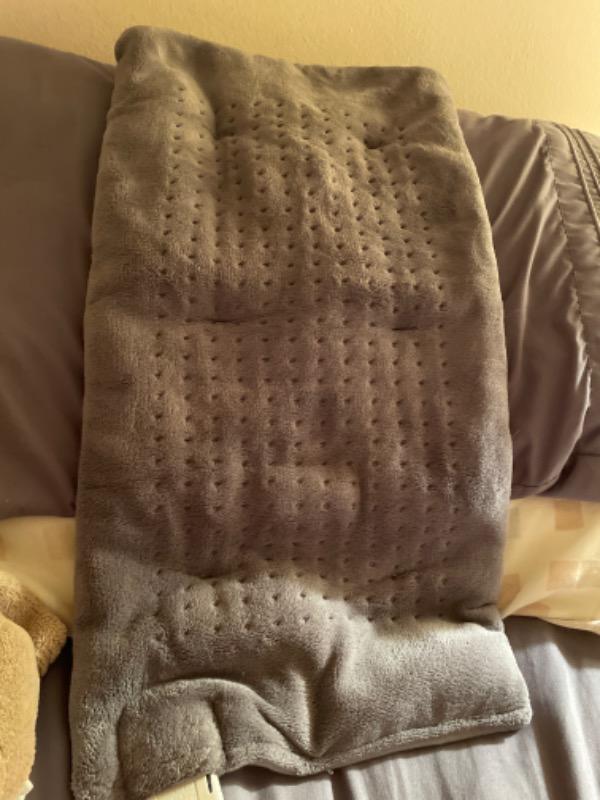 Calming Comfort 12 Settings Heat Massaging Weighted Heating Pad