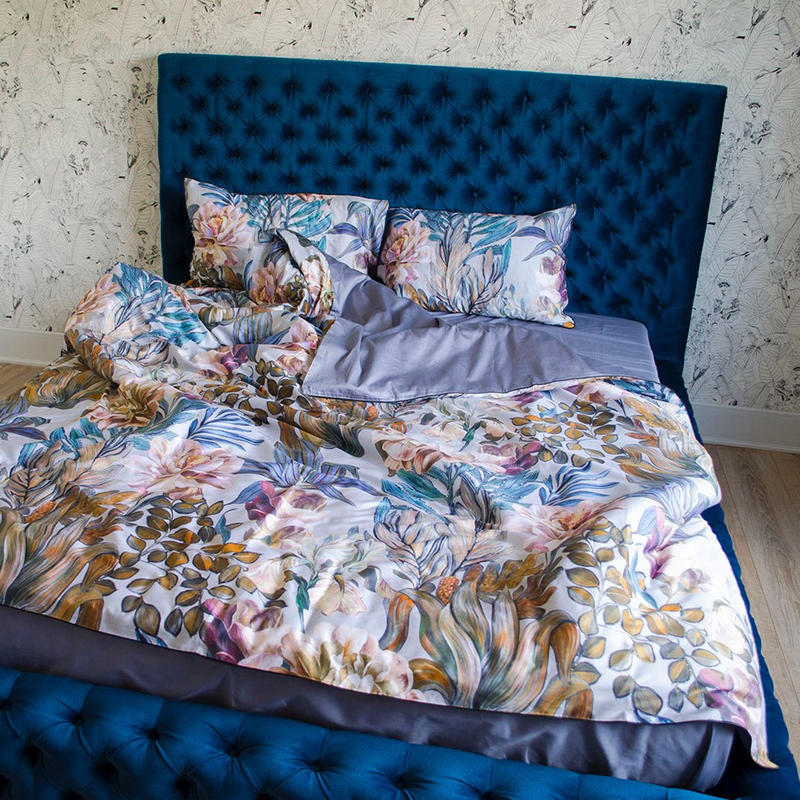 Tropical Leaves Duvet Cover & Sheet Set (Egyptian Cotton) Forhabitat