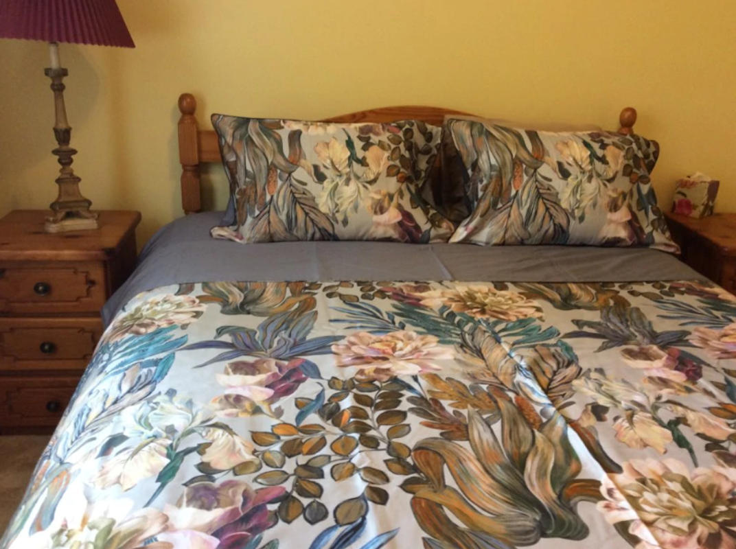 Tropical Leaves Duvet Cover & Sheet Set (Egyptian Cotton) Forhabitat