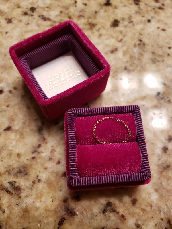 Fancy Velvet Ring Box Local Eclectic