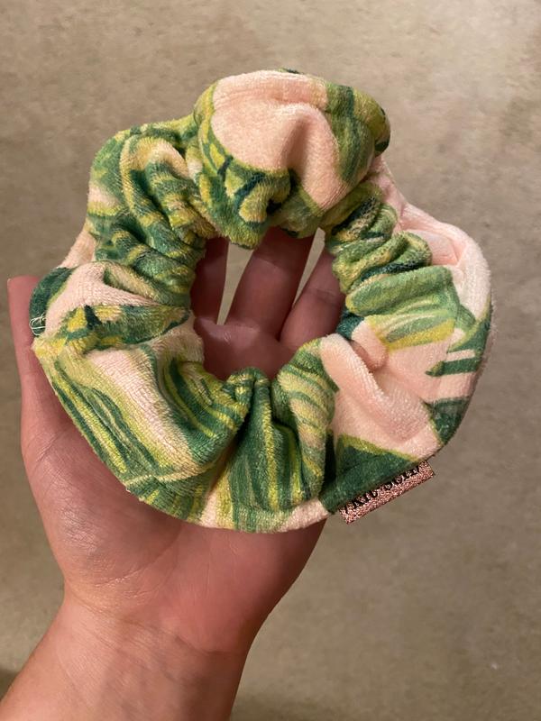 Palm Print Microfiber Scrunchies by KITSCH