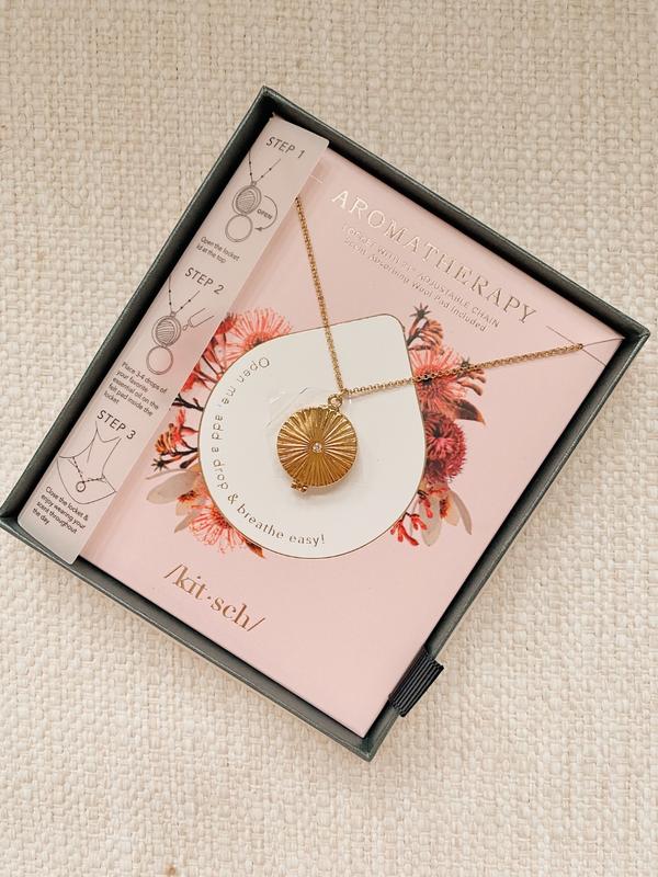 Carved Aromatherapy Locket by KITSCH