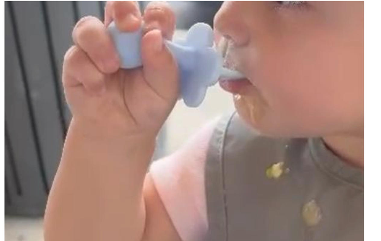 Grabease Baby And Toddler 3pc Self-feeding Utensils, Lavender : Target