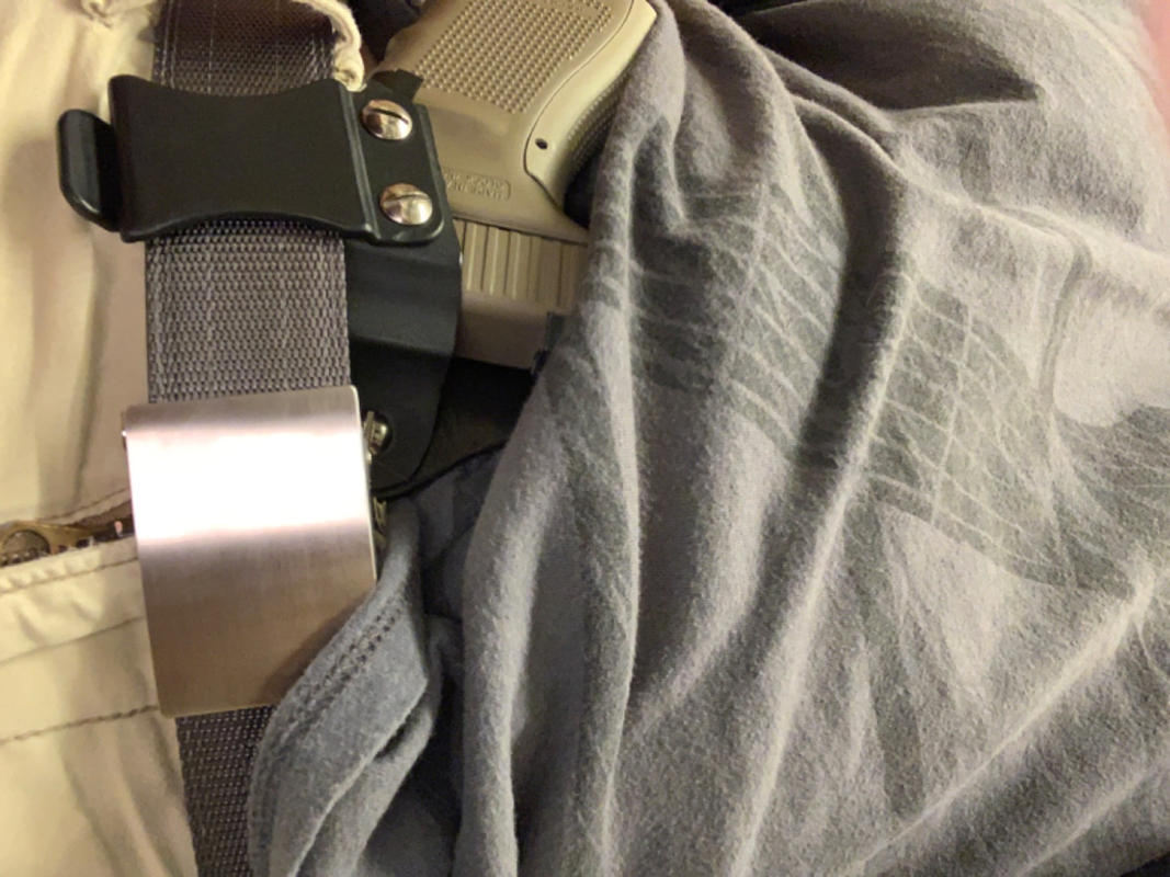 LV Canvas OWB Holster I made for a Glock 19/45 : r/CCW