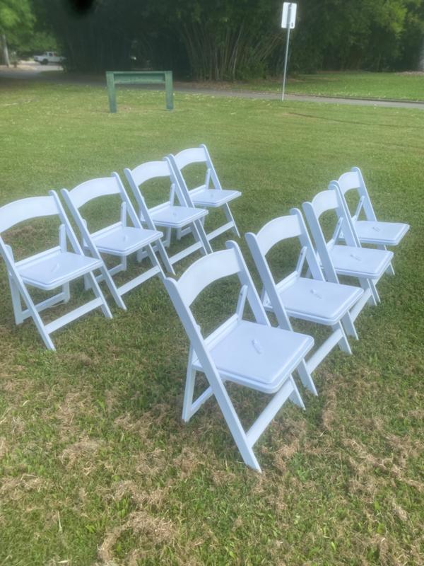 Americana Chair White Outdoor Folding Chairs Luna Wedding & Event