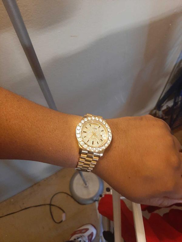 moissanite rolex bezel