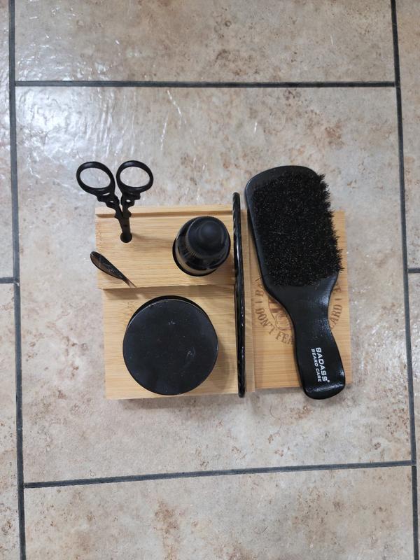 Badass Beard Care Loaded Full Sized Caddy Handmade Solid Bamboo