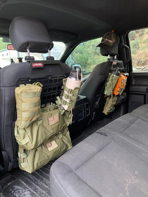 Seat Back Tech Plate MOLLE Kit - Ford F-150 & Raptor (2015-2023), Supe ...