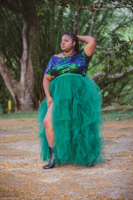Emerald Hi Slit Skirt Set – Oyemwen