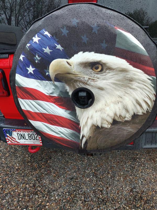 American Eagle Flag Spare Tire Cover Jeep, Bronco, Camper, RV – Under  The Sun Inserts