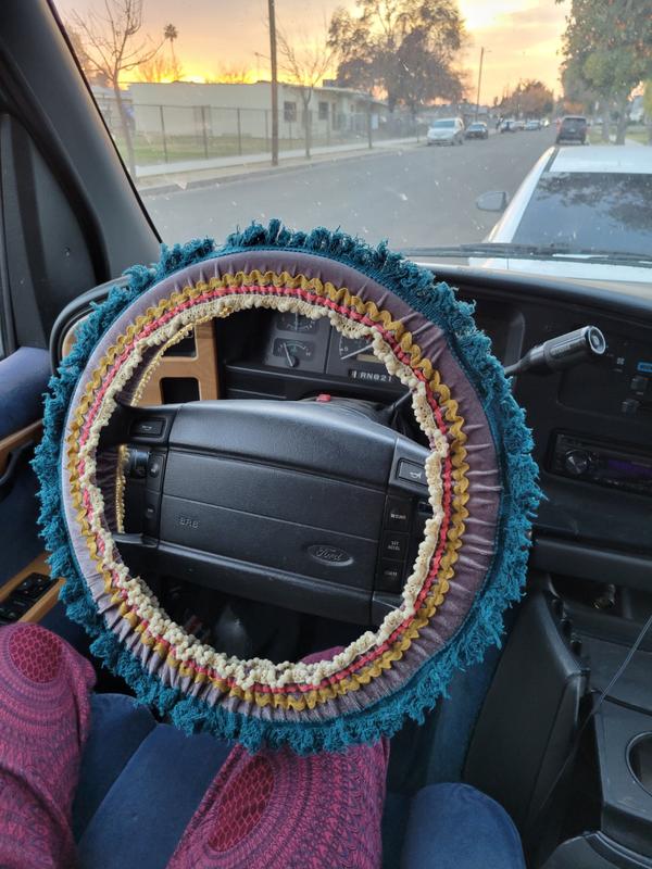 Velvet Steering Wheel Cover Berry Natural Life