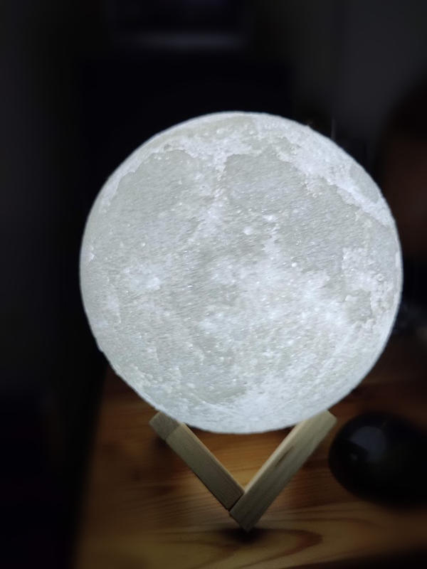 Mond Lampe 3d Druck, Mondlampe Kugel 20cm, Lunalamp mit Fernbedienung,  Moonlight Lampe Dimmbar, Mondlicht RGB-16 Farbewechsel : :  Beleuchtung