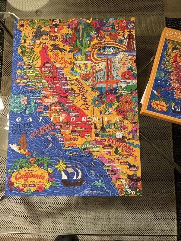 California Wine by Water & Wines 1,000 Piece Jigsaw Puzzle