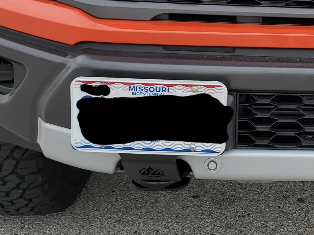 how to remove front license plate bracket f150