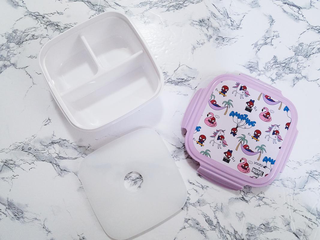Yoobi x Marvel Spider-Man Bento Box and Ice Pack - 3 Compartment Lunch Box,  Dishwasher & Microwave S…See more Yoobi x Marvel Spider-Man Bento Box and