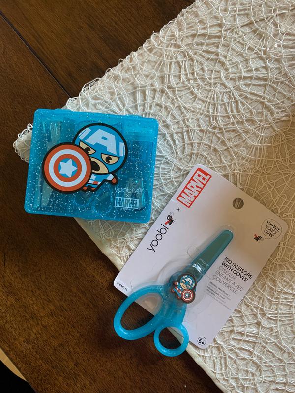 Yoobi Marvel Captain Marvel Kid Scissors with Cover New in Package