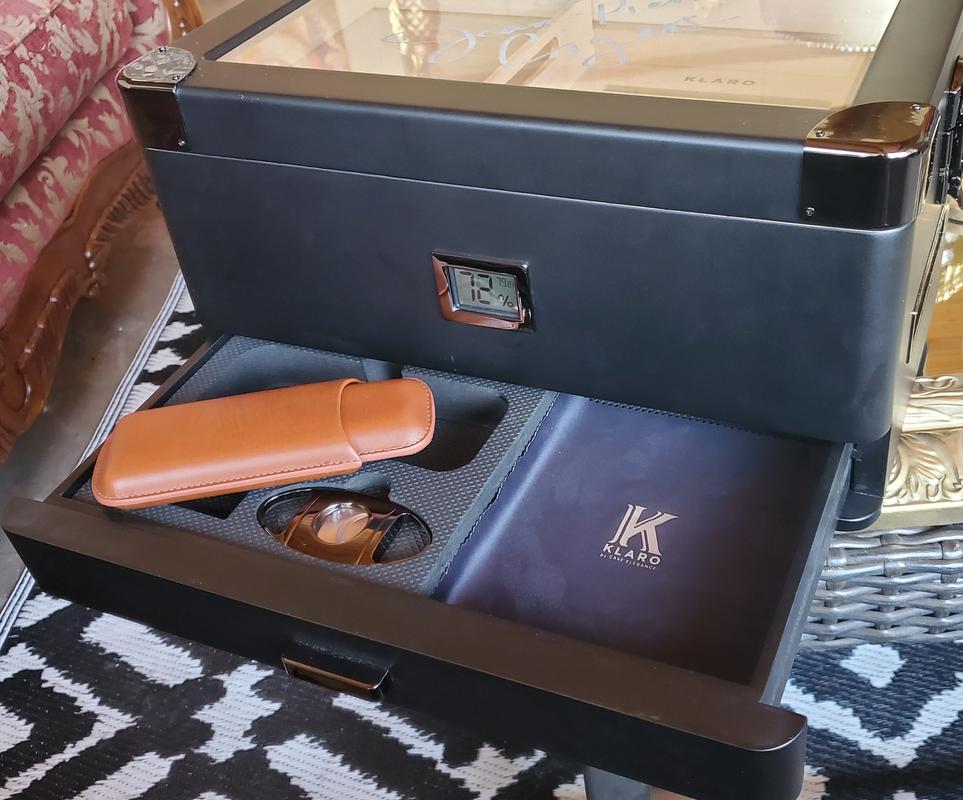 Black Edition Military Humidor – Case Elegance - give the gift of Elegance