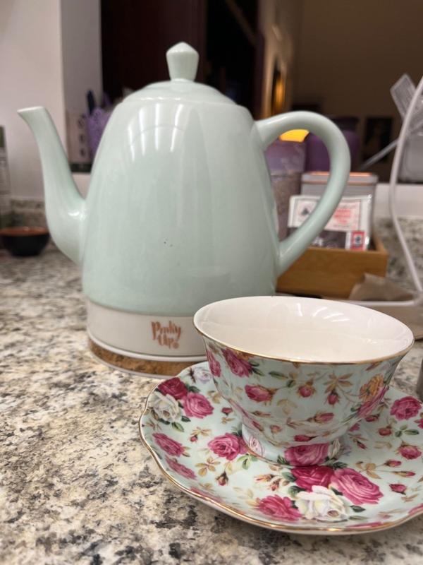 Pinky Up - Noelle Ceramic Electric Tea Kettle Grey