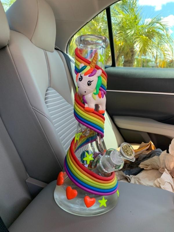 Rainbow Unicorn Bong 13 in Everything For 420